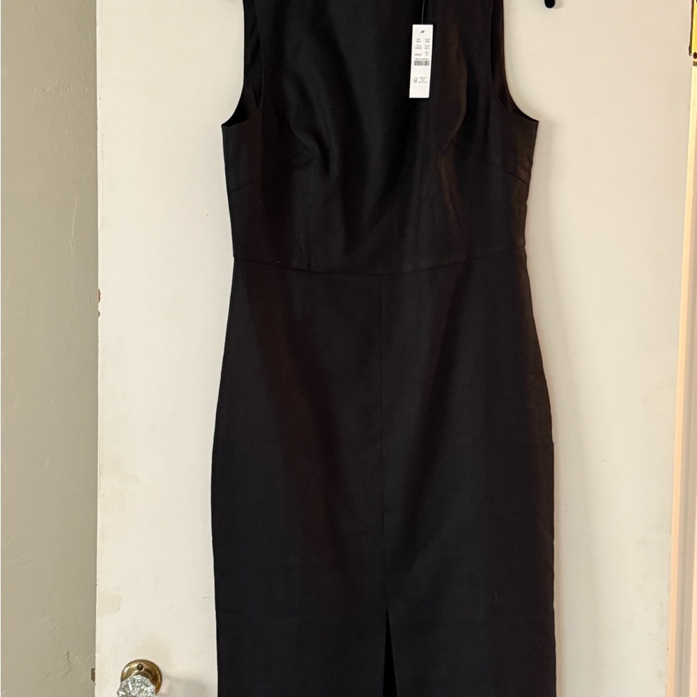 Elegant Black Sleeveless Dress j crew